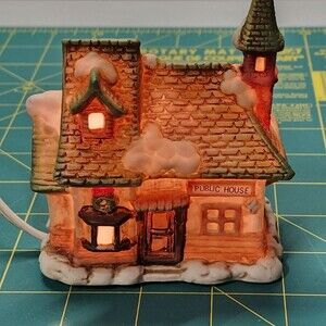Brinn's Porcelain Lighted Miniature Public House